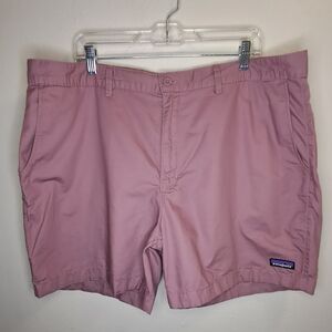 Patagonia Men's Light Pink Flat Front Shorts
